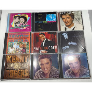CD Collection Lot, Elvis Pressley, Rod Stewart, Kenny Rogers, Roy Orbinson, Etc.
